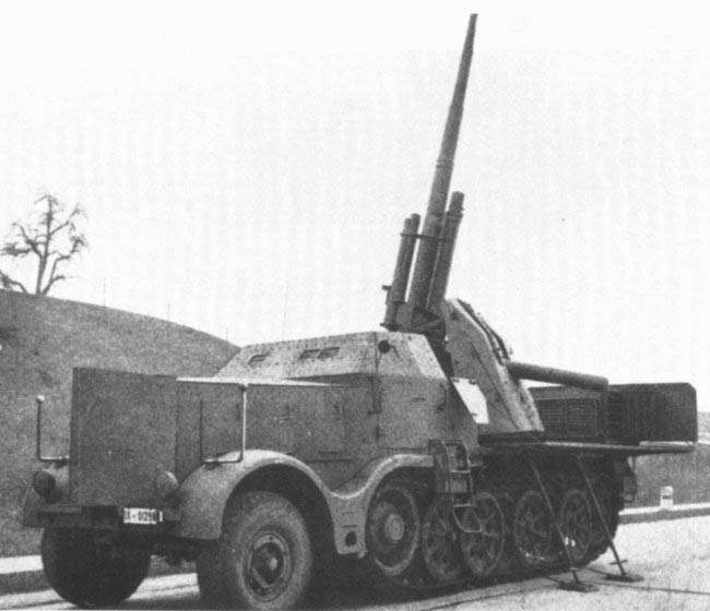 8.8cm Flak 37 Selbstfahrlafette auf 18 ton Zugkraftwagen